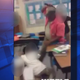 A video was posted to WorldStarHipHop that appears to show a Maryland substitute teacher beating students with a belt.
Fox 5 DC screenshot